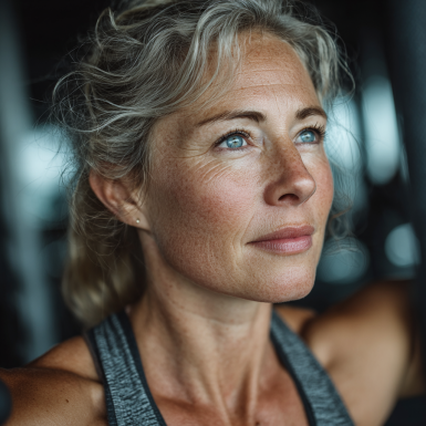 Активні літні люди займаються фітнесом