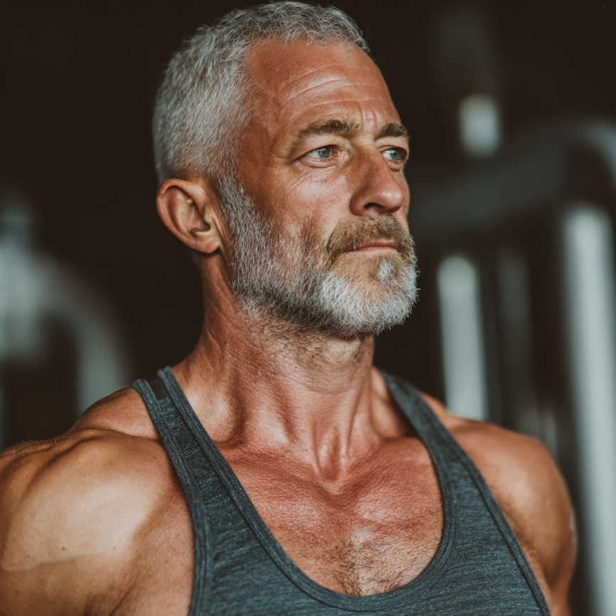 Літня пара займається активними видами спорту